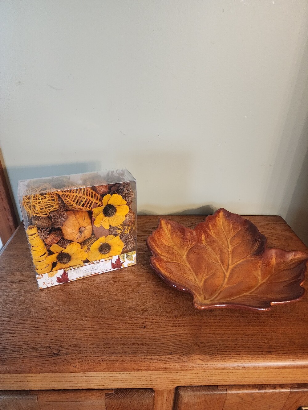 Fall Harvest Decor Tray & Bowl Filler